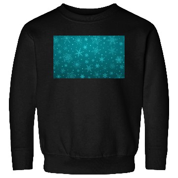 Discover Teal Snowflakes Christmas Pattern Sweatshirts