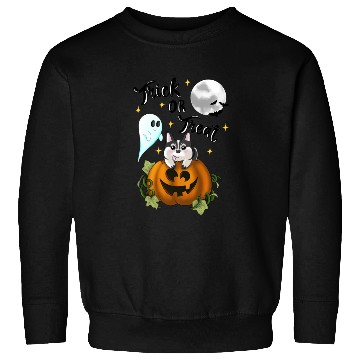 Discover Pumpkin Dog - trick or treat Sweatshirts