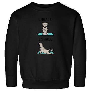 Discover Yoga Inhale Exhale Irish Wolfhound Sweatshirts