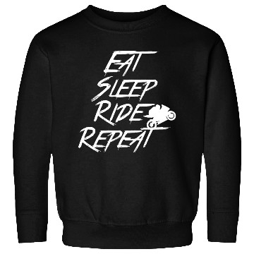 Discover Motorcycle Eat Sleep Ride Repeat Graphic Sweatshirts