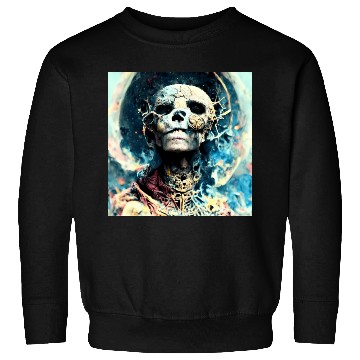 Discover Extremely Realistic Skull in Abstract Art Sweatshirts