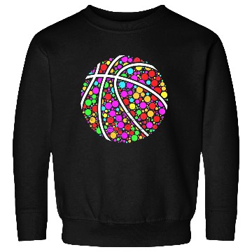 Discover International Dot Day Colored Basketball Polka Dot Sweatshirts