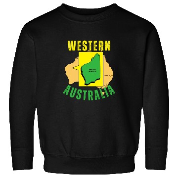Discover Western Australia Yellow and Green Sweatshirts