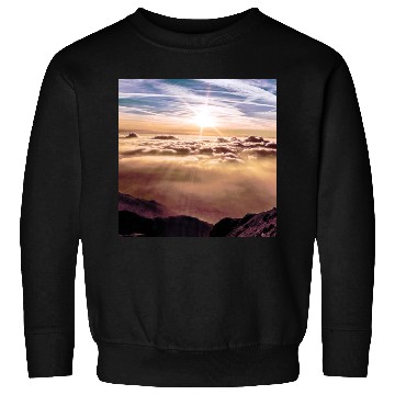 Discover dark blue ocean waves storm fantasy Sweatshirts