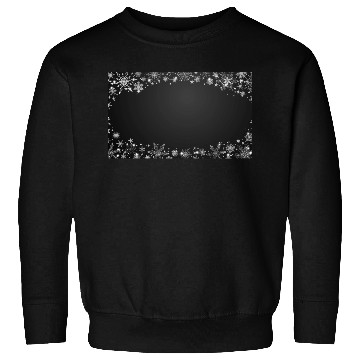 Discover Black White Snowflakes Pattern Sweatshirts
