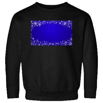 Discover Modern Navy Blue Snowflakes Pattern Sweatshirts