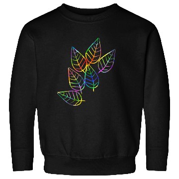 Discover leaf icon nature colorful rgb leaves Sweatshirts