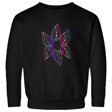 Discover leaf icon nature purple pattern leaves circle Sweatshirts