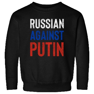 Discover Russian against Putin russia flag grunge Sweatshirts