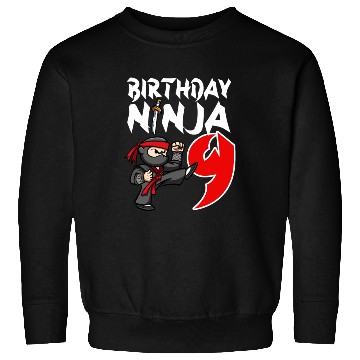 Discover Birthday Party 9 Years Old Japanese Ninja Birthday Sweatshirts