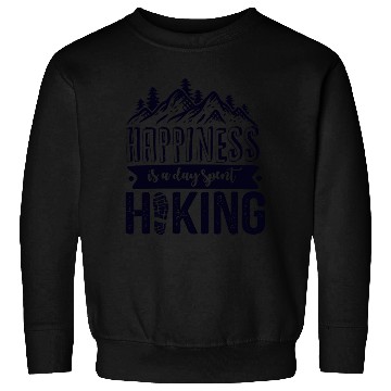 Discover Happiness Is A Day Spent Hiking, Wanderlust Sweatshirts