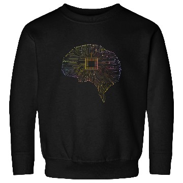 Discover Computer Circuit Board Platine Brain Engineer Sweatshirts