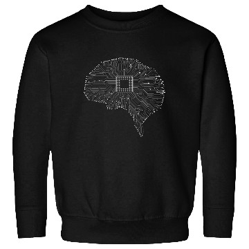 Discover Computer Circuit Board Brain Electrician Engineer Sweatshirts