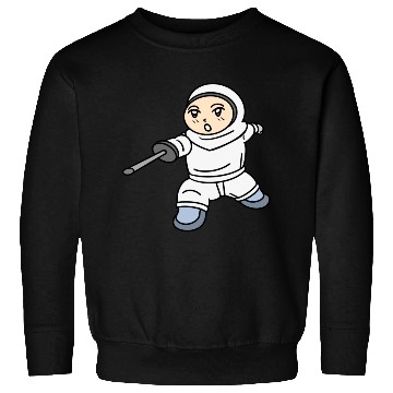 Discover Cartoon kid fencing Sweatshirts