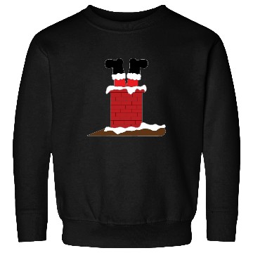 Discover Funny Santa Claus Stuck in chimney Sweatshirts