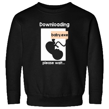 Discover New Baby Loading Computer Science New Dad Mom Sweatshirts