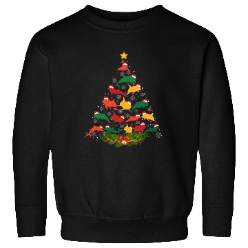Discover Family Matching Christmas Pajama Dolphin Xmas Tree Sweatshirts