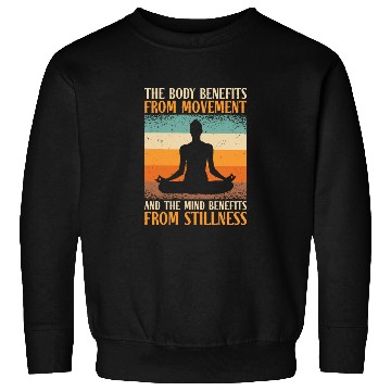 Discover Serenity Meditating Yoga Fan Spiritual Relaxation Sweatshirts