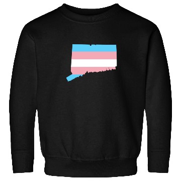 Discover Trans Flag Connecticut LGBT Pride Support Sweatshirts