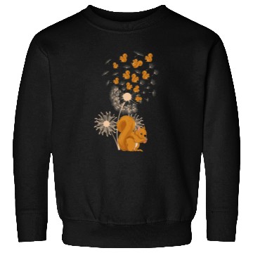 Discover Forest Squirrel Lover Dandelion Nature Funny Sweatshirts