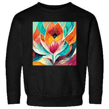 Discover Colorful mandala flower version 8 Sweatshirts