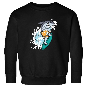 Discover Surfing Shark Wind Surfer Gift Sweatshirts