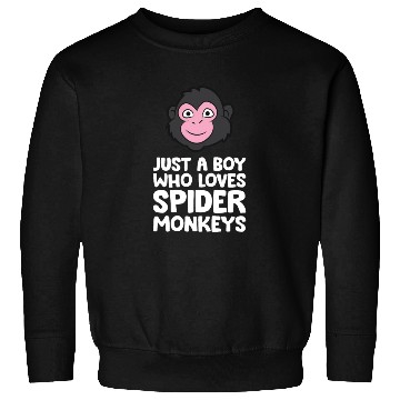 Discover Just a Boy Who Loves Spider Monkeys Sweatshirts