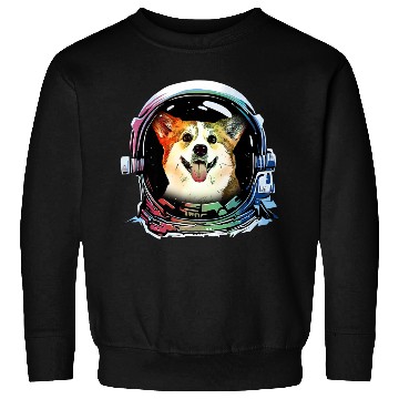 Discover Funny Corgi Dog Astronaut Dog Lover Sweatshirts