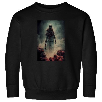 Discover Zombie soldier with smoking skulls Sweatshirts