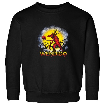 Discover Folk Creature Wendigo Forest Halloween Cryptid Sweatshirts