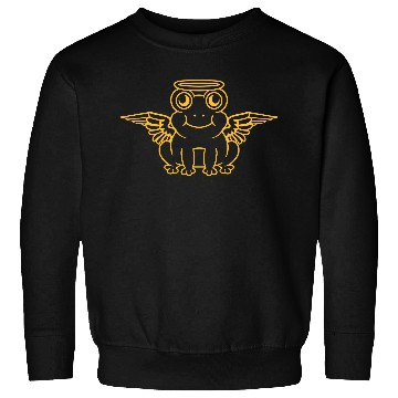 Discover wings halo frog angel Sweatshirts