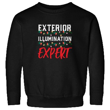 Discover Funny Christmas Light Exterior Illumination Expert Sweatshirts