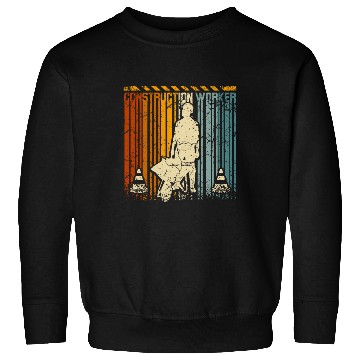 Discover Retro vintage construction worker Sweatshirts