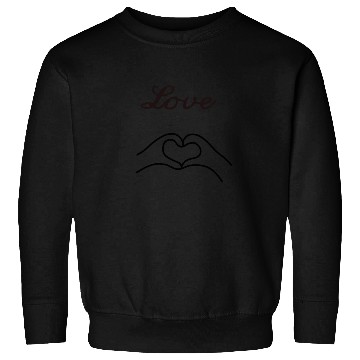 Discover love with heart from couple hand Sweatshirts