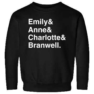 Discover Funny Emily Bronte Charlotte Bronte Bronte Sibling Sweatshirts