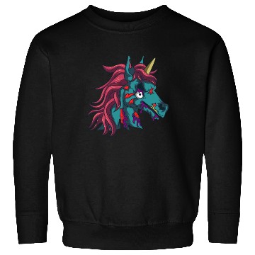 Discover Zombiecorn Zombie Unicorn Goth Gothic Halloween Sweatshirts