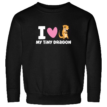 Discover I Love My Tiny Dragon Reptile Pet Crested Gecko Sweatshirts
