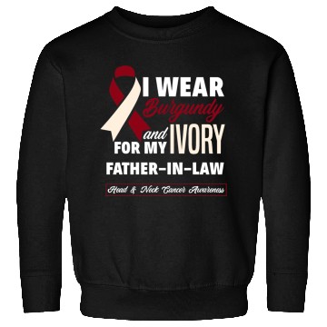 Discover I Wear Burgundy Ivory For Father In Law Head Neck Sweatshirts