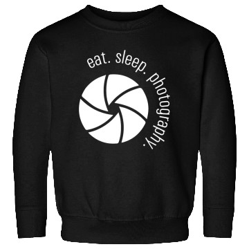 Discover Eat Sleep Photography Cool Camera Aperture Sweatshirts