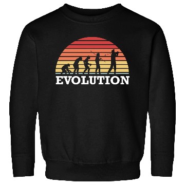 Discover Golf Evolution Golfing Golfer Golf Ball Evolution Sweatshirts