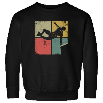 Discover Parkour Free Running Traceur Retro Sweatshirts