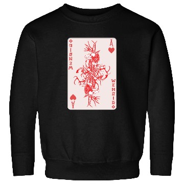 Discover Folk Creature Wendigo Card Halloween Cryptid Sweatshirts