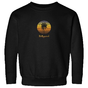 Discover Retro Souvenir Hollywood California Sunset Sweatshirts