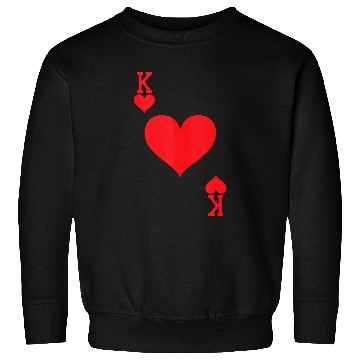 Discover King of Hearts Playing Card Halloween Costume Tank Sweatshirts