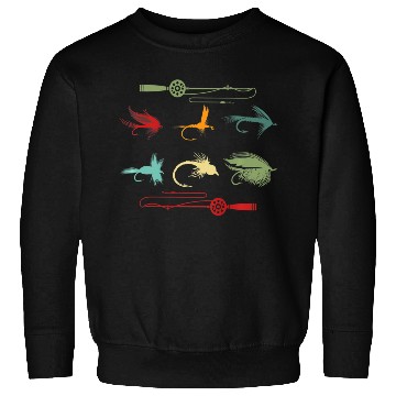 Discover Trout Fly Fishing Nature Outdoor Fisherman Funny Sweatshirts