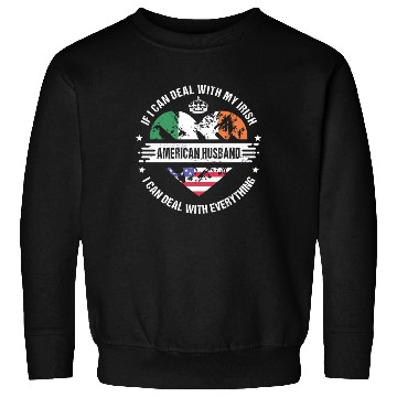 Discover Ireland American Husband Heritage Flags Sweatshirts