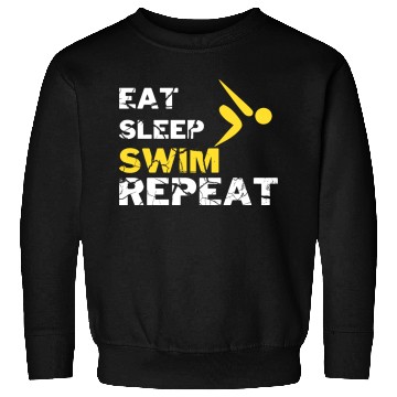 Discover EAT SLEEP SWIM REPEAT Sweatshirts