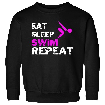 Discover EAT SLEEP SWIM REPEAT Sweatshirts