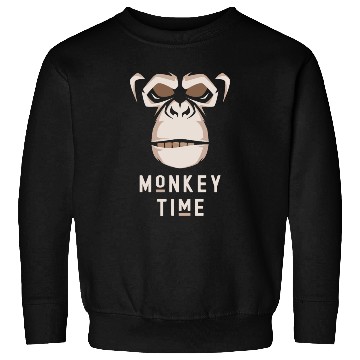Discover It's Monkey Time Cute Adorable Funny Monkey Face Sweatshirts
