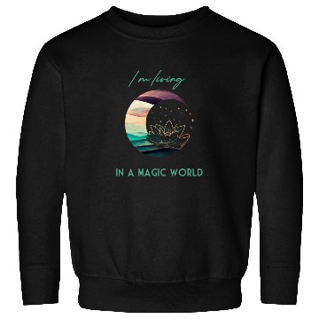 Discover Magic Spiritual Desert Moon Water Lily Sweatshirts